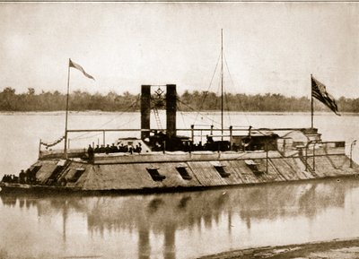 De Eerste Gepantserde Kanonneerboot gebouwd in Amerika, 1861 door Mathew B. Brady
